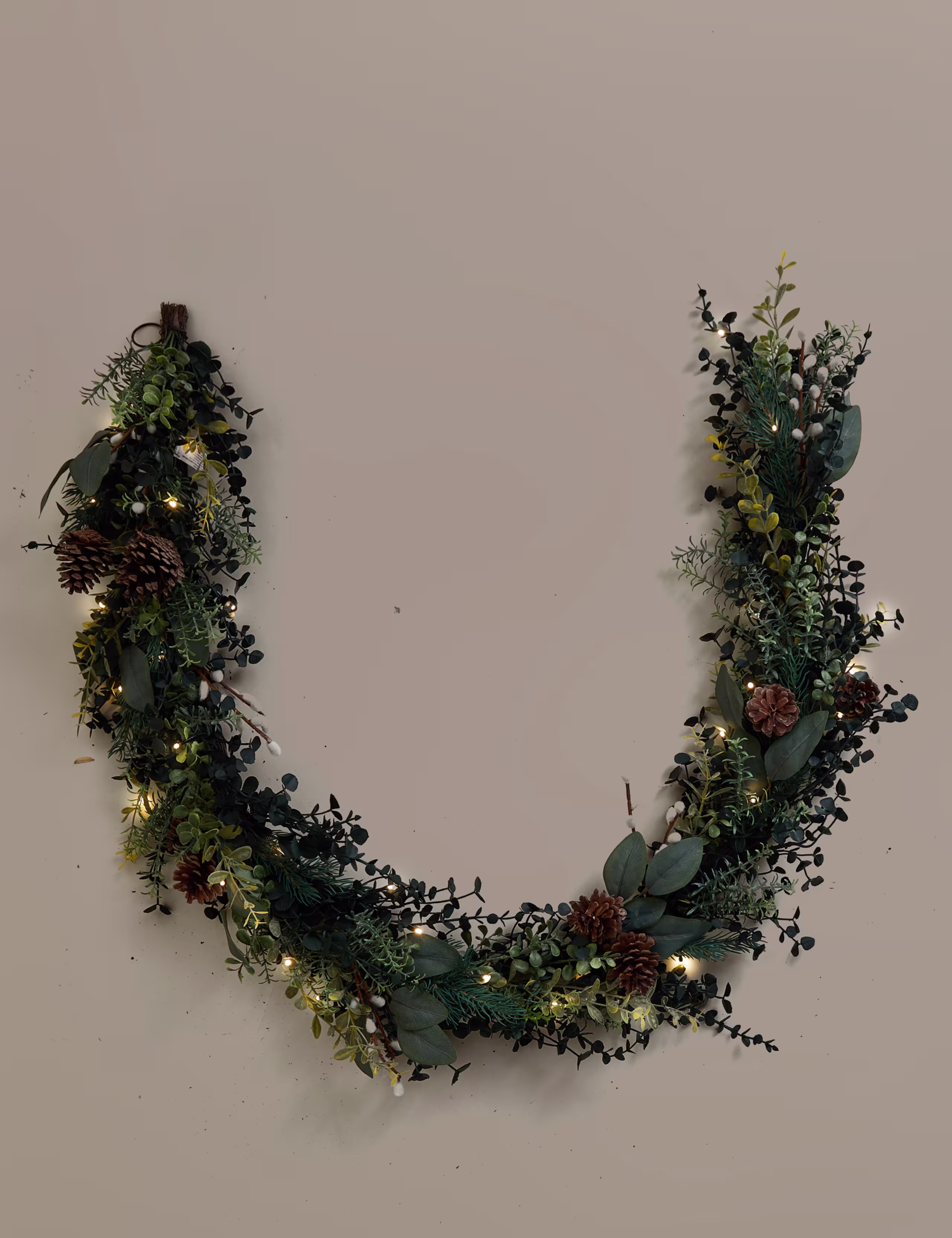 6ft Light Up Green Garland