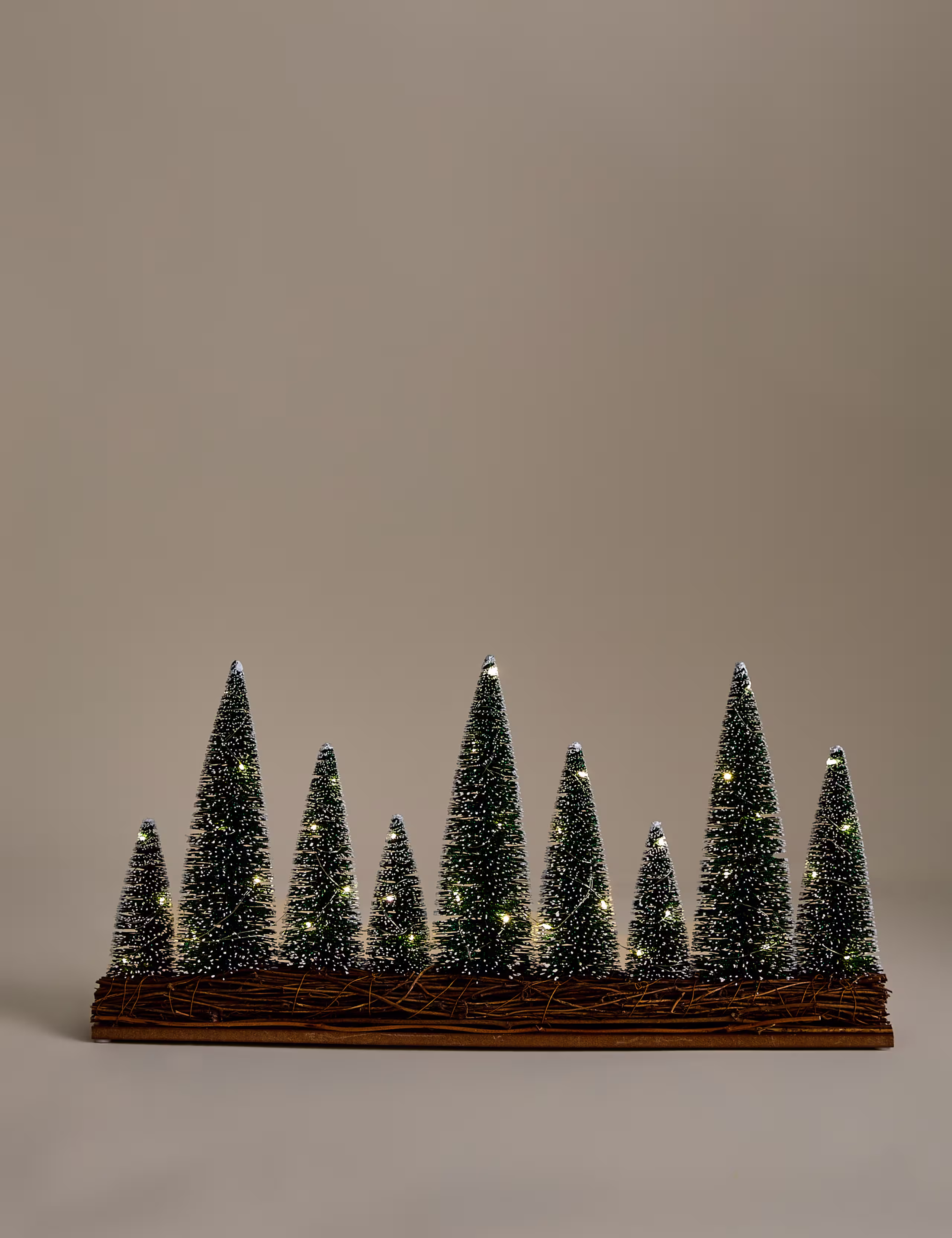 Light Up Bristle Treescape Decoration