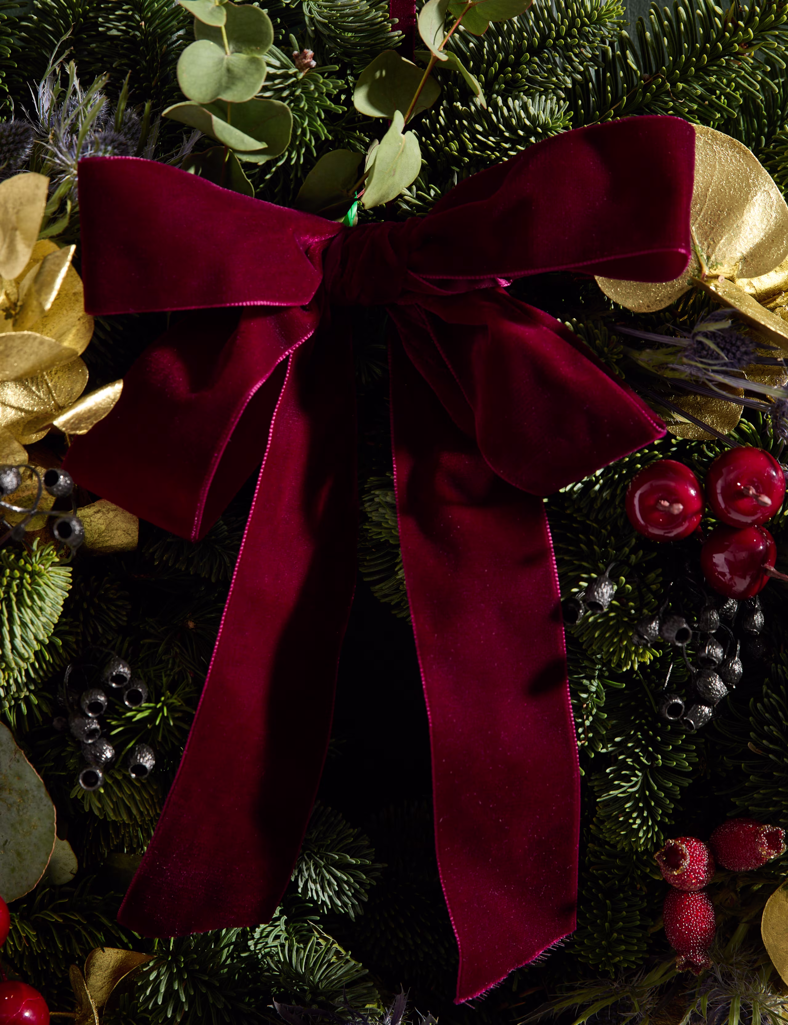 Real Winter Berry Wreath
