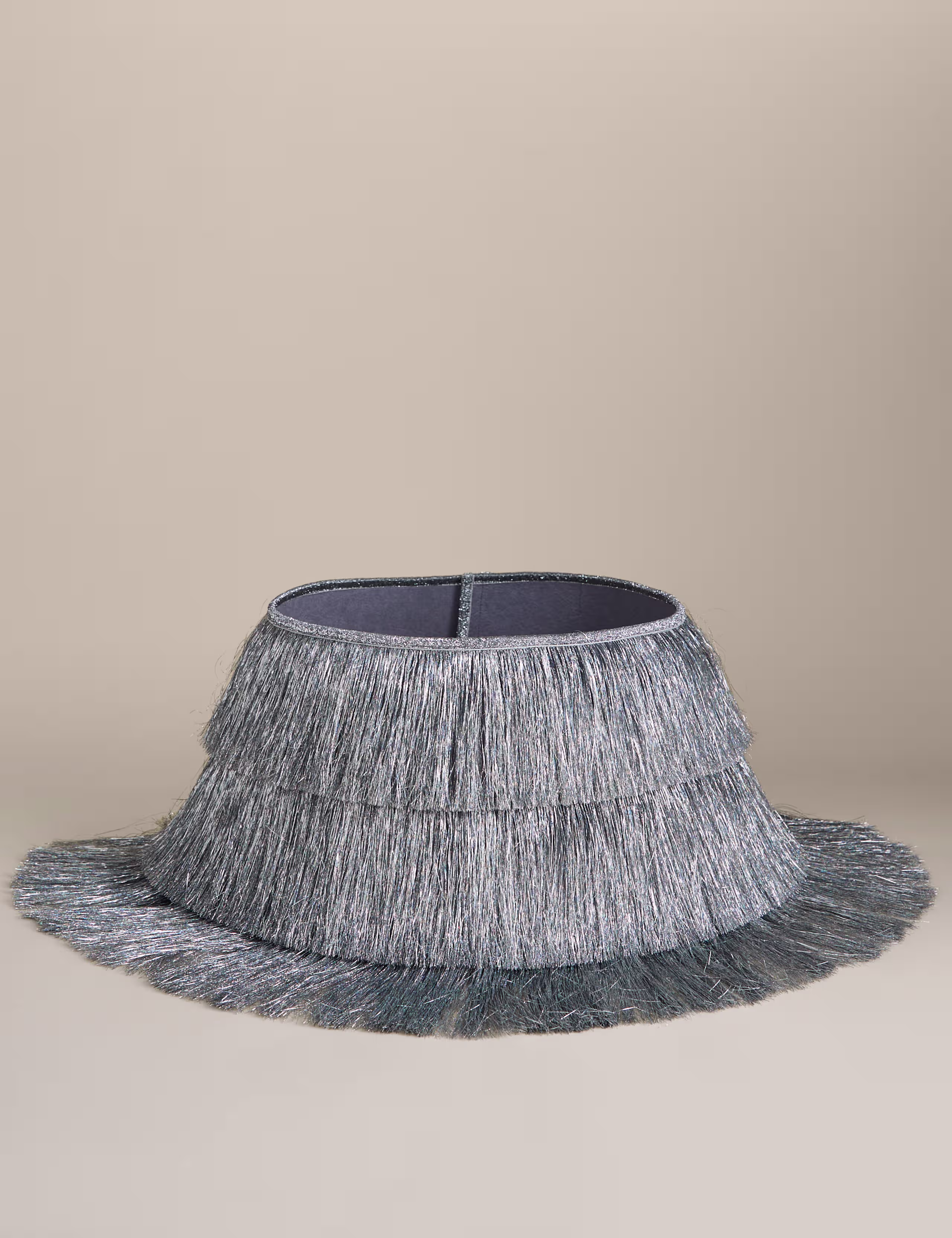 Textured Tinsel Tree Skirt