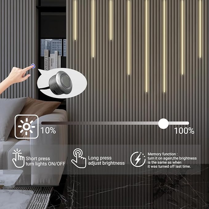 Touch sensor dimmer with memory function